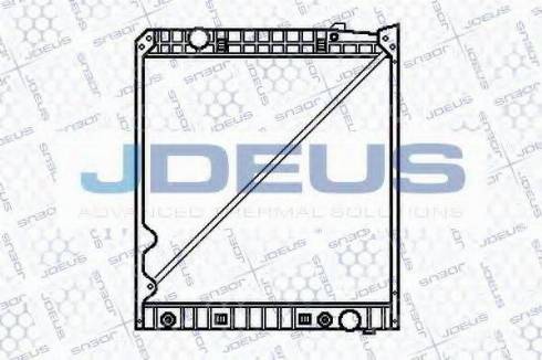 Jdeus 117M07B - Радиатор, охлаждение двигателя autospares.lv