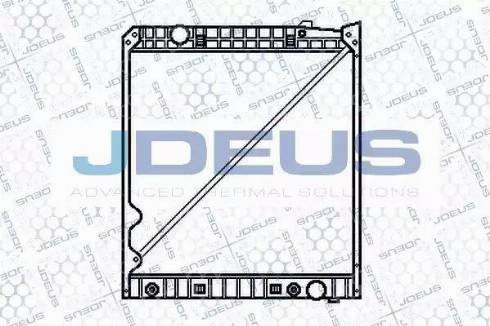 Jdeus 117M07 - Радиатор, охлаждение двигателя autospares.lv