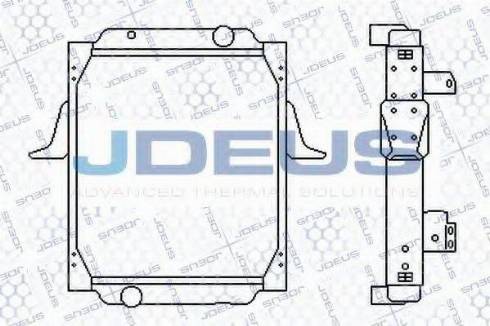 Jdeus 123M01 - Радиатор, охлаждение двигателя autospares.lv