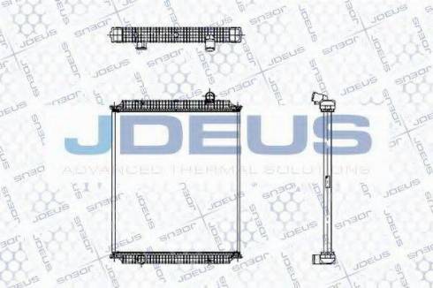 Jdeus 123M02B - Радиатор, охлаждение двигателя autospares.lv