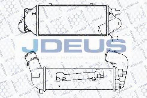 Jdeus 800M11 - Интеркулер, теплообменник турбины autospares.lv