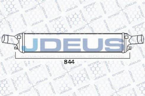 Jdeus 801M25 - Интеркулер, теплообменник турбины autospares.lv