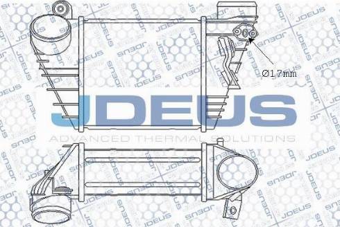 Jdeus 801V04 - Интеркулер, теплообменник турбины autospares.lv