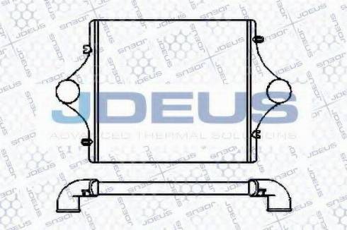 Jdeus 815B04 - Интеркулер, теплообменник турбины autospares.lv