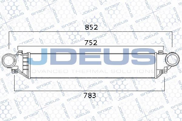 Jdeus 817M42A - Интеркулер, теплообменник турбины autospares.lv