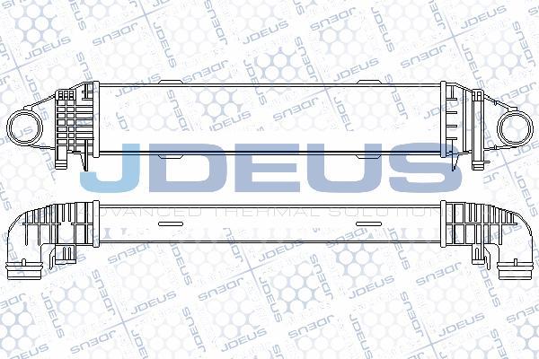 Jdeus 817M13A - Интеркулер, теплообменник турбины autospares.lv