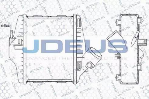 Jdeus 817M84A - Интеркулер, теплообменник турбины autospares.lv