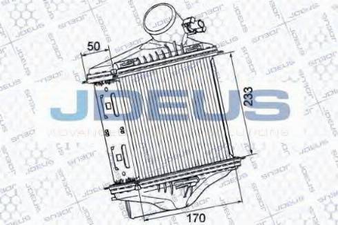 Jdeus 817M84 - Интеркулер, теплообменник турбины autospares.lv
