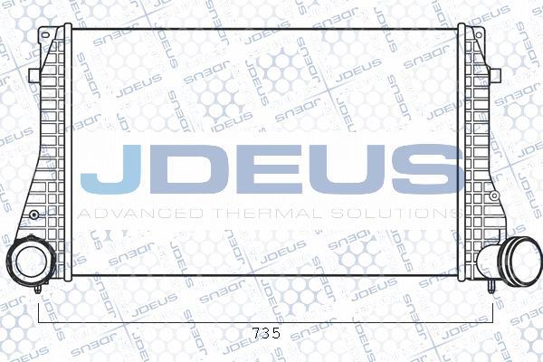 Jdeus 825M28A - Интеркулер, теплообменник турбины autospares.lv