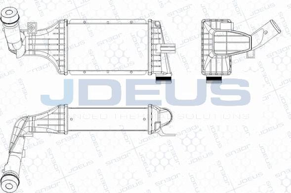 Jdeus 820M48A - Интеркулер, теплообменник турбины autospares.lv