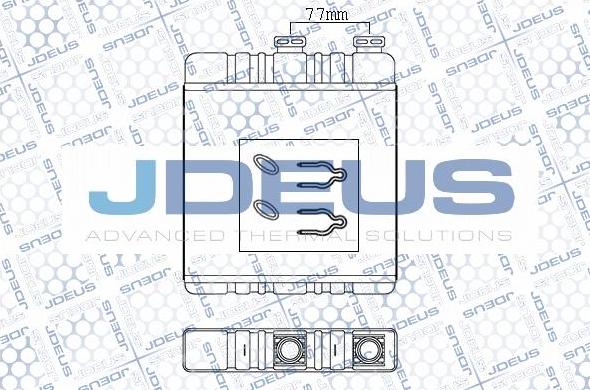 Jdeus 220M30 - Теплообменник, отопление салона autospares.lv