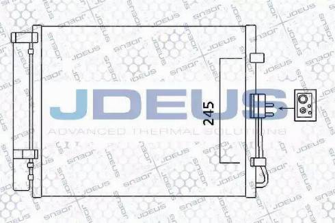 Jdeus 765M15 - Конденсатор кондиционера autospares.lv