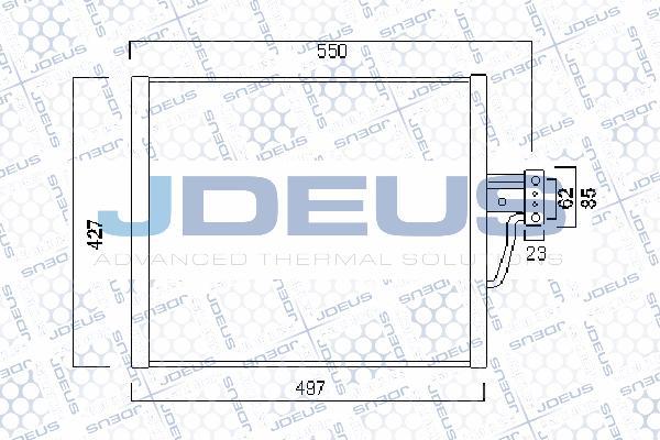Jdeus 705M07 - Конденсатор кондиционера autospares.lv