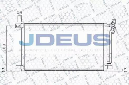 Jdeus 705M16 - Конденсатор кондиционера autospares.lv