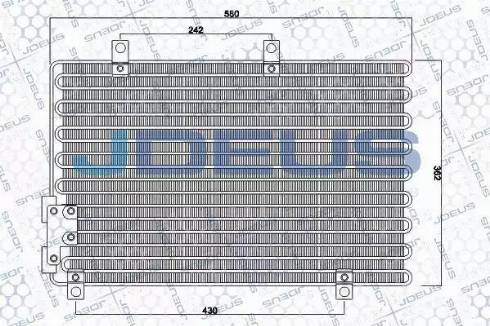 Jdeus 700M07 - Конденсатор кондиционера autospares.lv