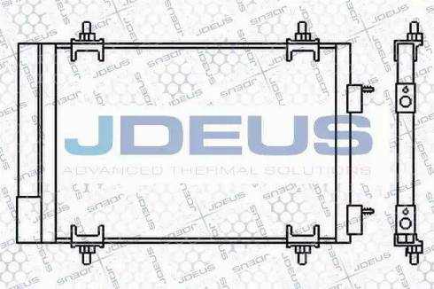 Jdeus 707M56 - Конденсатор кондиционера autospares.lv