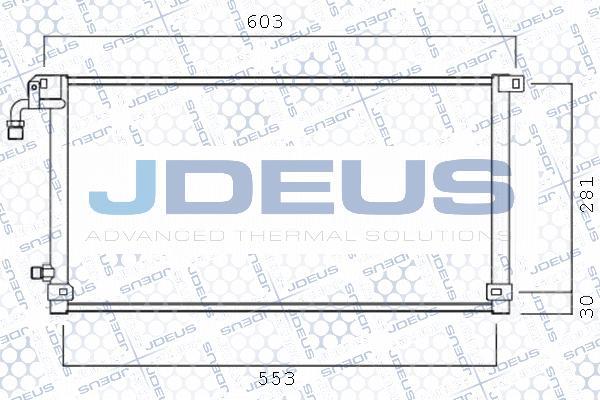 Jdeus 707M31 - Конденсатор кондиционера autospares.lv