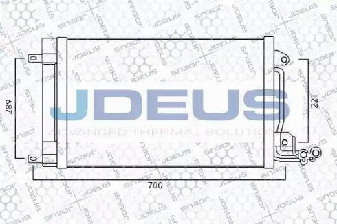 Jdeus 725M29 - Конденсатор кондиционера autospares.lv