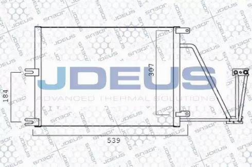 Jdeus 720M50 - Конденсатор кондиционера autospares.lv