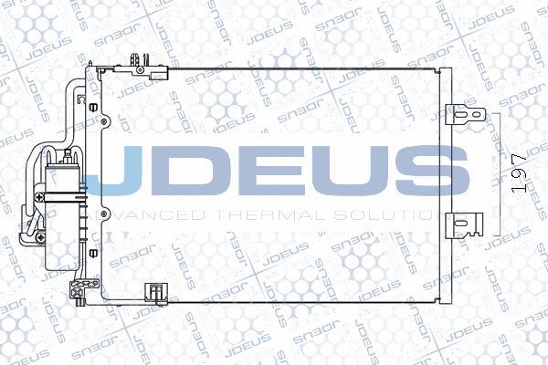 Jdeus 720M53 - Конденсатор кондиционера autospares.lv