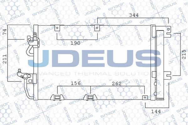 Jdeus 720M60 - Конденсатор кондиционера autospares.lv