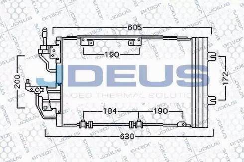 Jdeus 720M61 - Конденсатор кондиционера autospares.lv