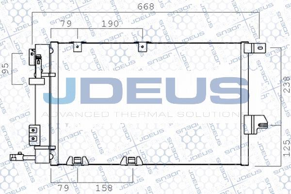 Jdeus 720M30 - Конденсатор кондиционера autospares.lv