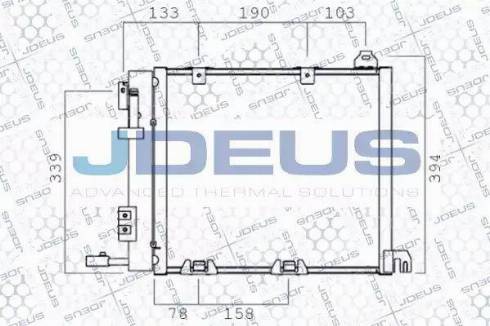 Jdeus 720M31 - Конденсатор кондиционера autospares.lv