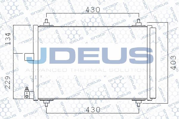 Jdeus 721M38 - Конденсатор кондиционера autospares.lv
