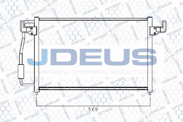 Jdeus 721M28 - Конденсатор кондиционера autospares.lv