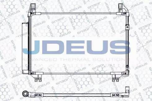 Jdeus 728M79 - Конденсатор кондиционера autospares.lv