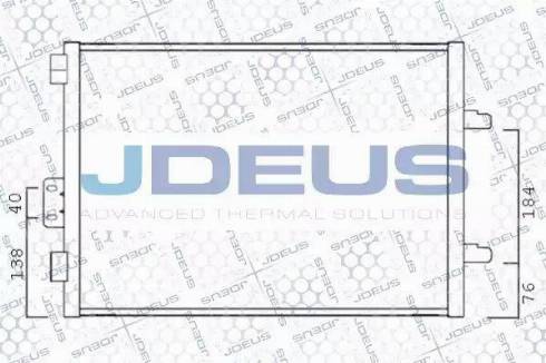 Jdeus 723M41 - Конденсатор кондиционера autospares.lv
