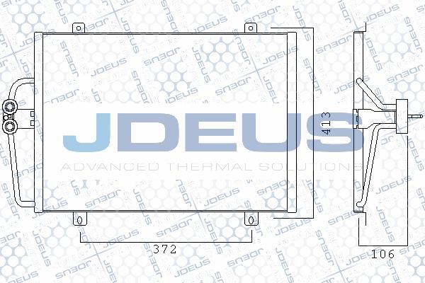 Jdeus 723M57 - Конденсатор кондиционера autospares.lv