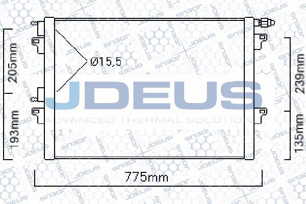 Jdeus 723M69 - Конденсатор кондиционера autospares.lv