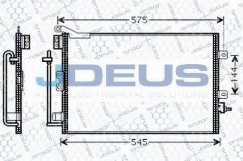 Jdeus 723M80 - Конденсатор кондиционера autospares.lv