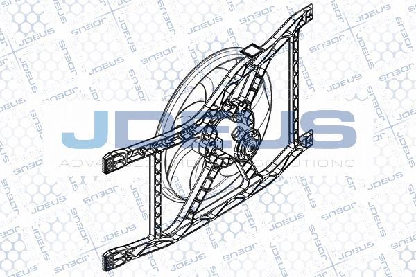 Jdeus EV0111520 - Вентилятор, охлаждение двигателя autospares.lv