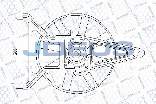 Jdeus EV07M490 - Вентилятор, охлаждение двигателя autospares.lv