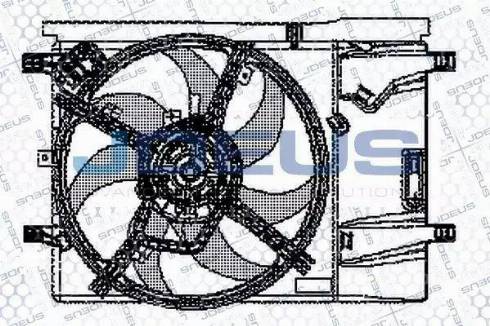 Jdeus EV11M680 - Вентилятор, конденсатор кондиционера autospares.lv