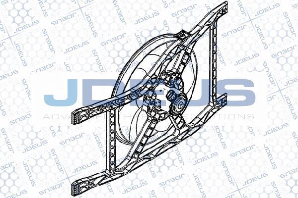 Jdeus EV879610 - Вентилятор, охлаждение двигателя autospares.lv