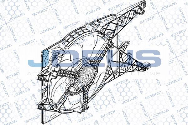 Jdeus EV877700 - Вентилятор, охлаждение двигателя autospares.lv