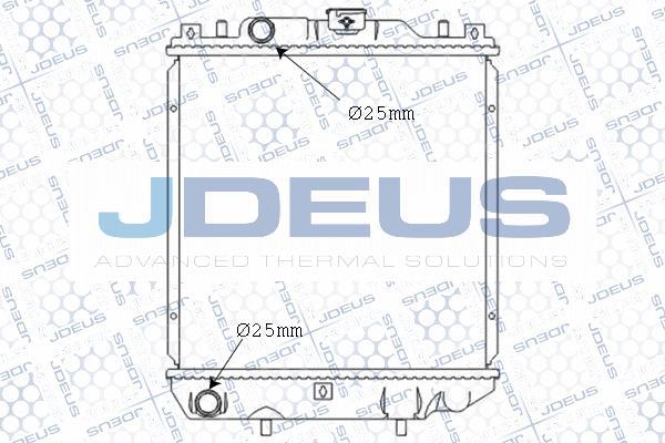 Jdeus M-042000A - Радиатор, охлаждение двигателя autospares.lv