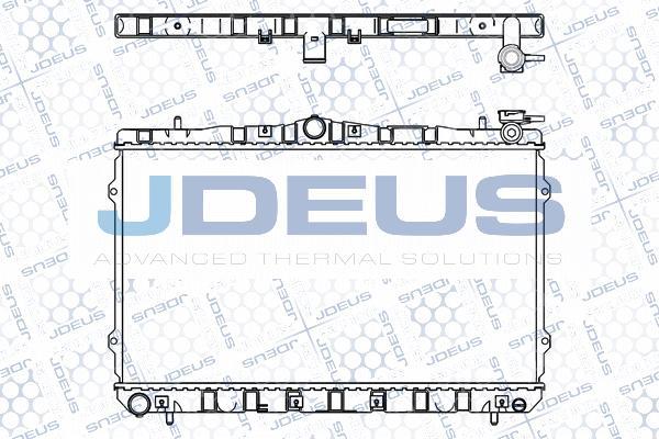 Jdeus M-0540080 - Радиатор, охлаждение двигателя autospares.lv