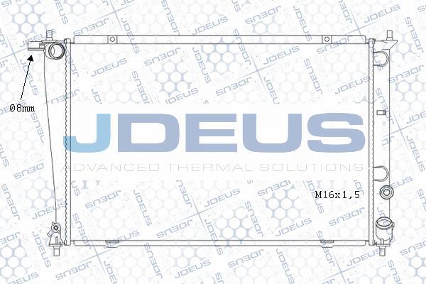 Jdeus M-0540140 - Радиатор, охлаждение двигателя autospares.lv