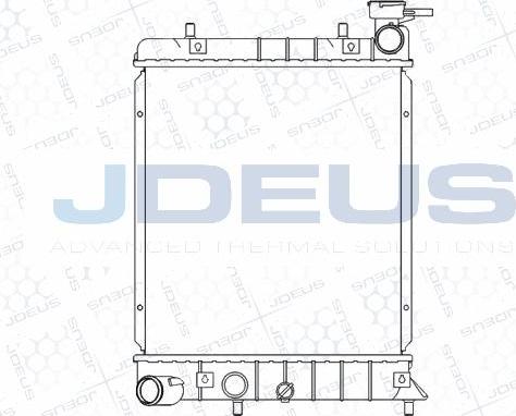 Jdeus M-0540180 - Радиатор, охлаждение двигателя autospares.lv