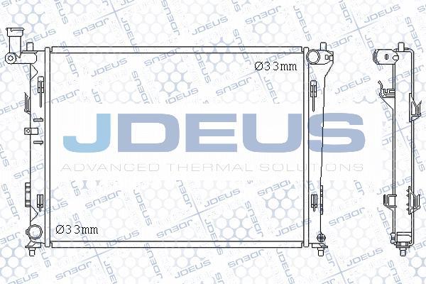 Jdeus M-0540280 - Радиатор, охлаждение двигателя autospares.lv