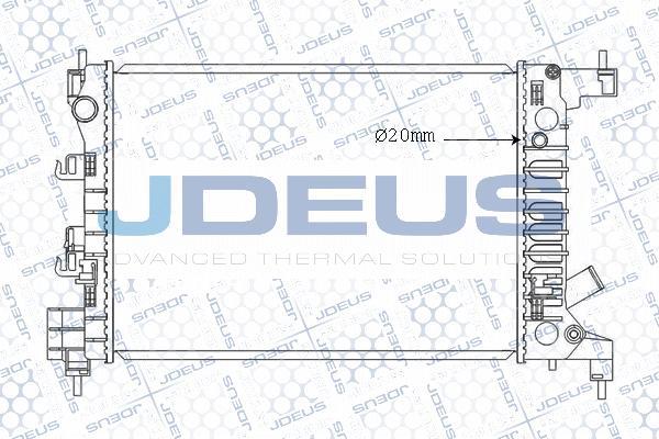 Jdeus M-0560150 - Радиатор, охлаждение двигателя autospares.lv