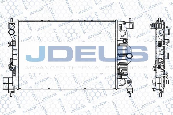 Jdeus M-056018A - Радиатор, охлаждение двигателя autospares.lv