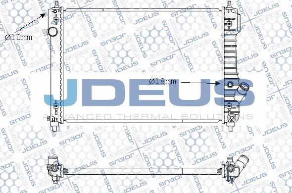 Jdeus M-0560170 - Радиатор, охлаждение двигателя autospares.lv