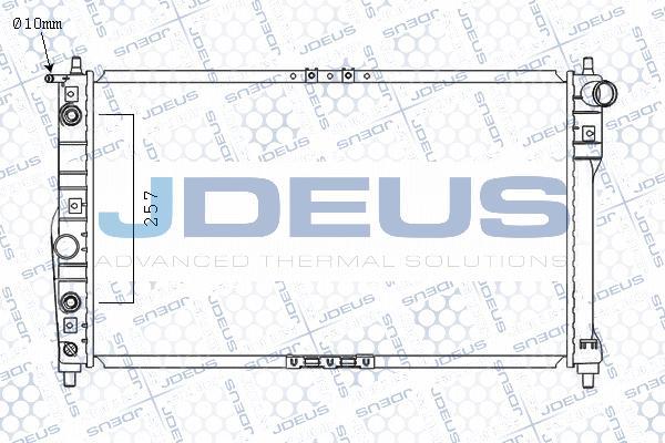 Jdeus M-0560240 - Радиатор, охлаждение двигателя autospares.lv