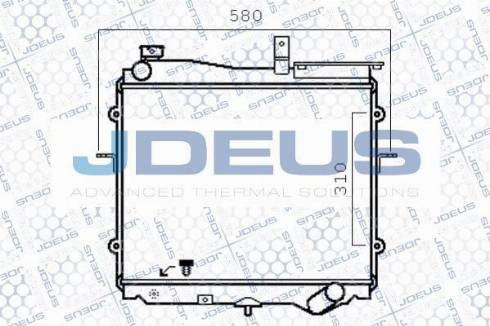 Jdeus M-0650260 - Радиатор, охлаждение двигателя autospares.lv